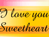 Send Free Love Greeting Card - I  Love You Sweetheart